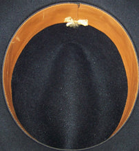 Load image into Gallery viewer, Vintage Fur Felt Unknown Maker Homburg Black
