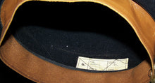 Load image into Gallery viewer, Vintage Fur Felt Unknown Maker Homburg Black