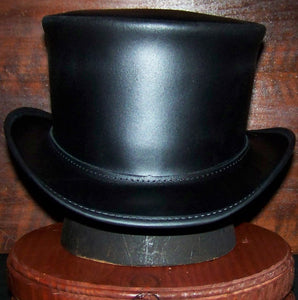 The El Dorado Un-banded Leather Top Hat