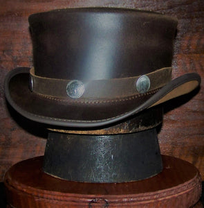The Marlow Buffalo Leather Top Hat