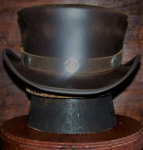 The Marlow Buffalo Leather Top Hat