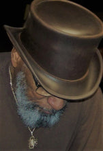 Load image into Gallery viewer, The El Dorado Un-banded Leather Top Hat

