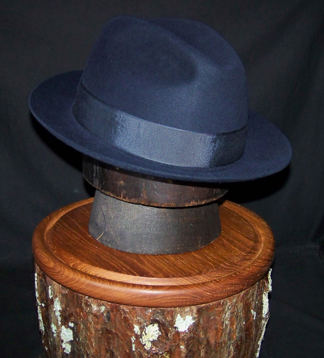 Vintage Biltmore Genuine Fur Fedora Navy Blue – Somewhat Vintage Hats